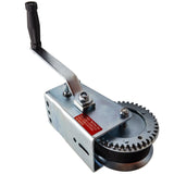 2000lbs Hand Winch Hand 2 Gear Crank Winch Heavy Duty ATV Trailer Boat Silver US 49957498