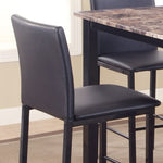 ZUN Citico Metal Counter Height Dining Chairs with Black Metal Frame, Set of 4 T2574P164811