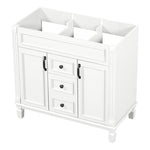 ZUN 36'' Bathroom Vanity without Top Sink, Cabinet only, Modern Bathroom Storage Cabinet with 2 Soft WF305078AAK