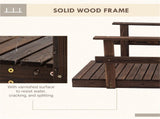 5 ft Wooden Garden Bridge Arc Footbridge 02049237