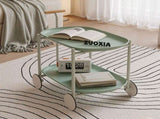 Moon storage cart Nordic Internet celebrity mobile trolley kitchen simple double storage W3318P308309