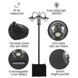 ZUN 3-head Solar Lamp/Street Light /Outdoor Ready LED Lighting -AS （Prohibited by 04504598