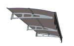 ZUN 79" x 34" Window Awnings Door Entrance Canopy, Aluminum Alloy Bracket, 0.137 Inch Thick Crystal W2205P180075