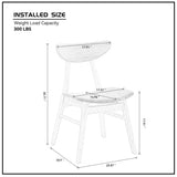 Wooden Dining Set of 2, Modern Soft Upholstered Kitchen Side,Wooden Frame Kitchen W2582P195350