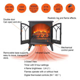 24 inch 3D Flame Electric Infrared Quartz Fireplace Stove with remote control W1769112701