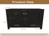 42 Inch Modern Bathroom Vanity with Soft-Close Multi-Functional Cabinet, Single Drawer, MDF with W509P493621