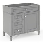 ZUN 36'' Bathroom Vanity without Top Sink, Modern Bathroom Storage Cabinet with 2 Drawers and a Tip-out WF315154AAE