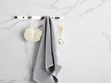 Towel Hook Bright Polishing 304 Stainless Steel Towel Robe Coat Rack Rows of Four Hooks Silver 64355933