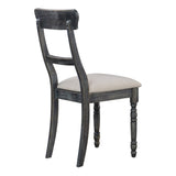 Light Brown and Weathered Grey Side Chairs B062P182739