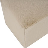 Almond Long Plush Ottoman, Modern Simple Footstool and Seat for Home Use N769P296342A