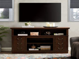 Retro TV Stand Storage for TVs up to 65'', Mid Century Modern TV Stand & Entertainment Center W2275P460426