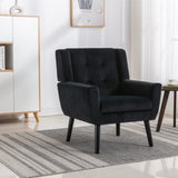 ZUN Modern Soft Velvet Material Ergonomics Accent Chair Living Room Chair Bedroom Chair Home Chair With W67639363