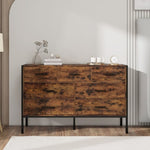 ZUN Wood Dresser with 7 Drawers, Wooden Storage Closet for Bedroom, Solid Clothes Cabinet with Sturdy W1820P145380