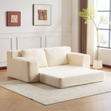Loveseat Sofa, Comfortable Deep Seat Sofa Bed, Modern Small Corduroy Couch for Living Room 53495549