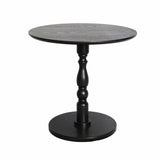 23'' Black Accent Round Table, Round Side Table, Small Table for Small Spaces, Modern Accent W2295P339118