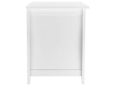 Single Door Bedside Cabinet with A Drawer White 92297256