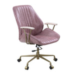 ZUN Pink Office Chair with Swivel B062P215467