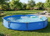 10FT * 30IN Round Above Ground Pool with Blue Iron Frame 87735699