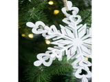 Set of 6 Iron Snowflake Hanger, Decorative Hanging Ball Christmas Tree Ornaments for Holiday Party 23524894