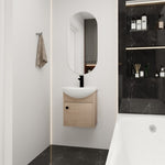 ZUN Small Size 18 Inch Bathroom Vanity With Ceramic Sink,Wall Mounting Design-G-BVB02318PLO 53112237