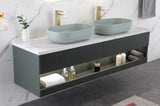 Modern Oval 24"x14" Above Bathroom Vessel Sink, Bathroom Sink for Lavatory Vanity Cabinet W127281985