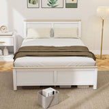 Queen Platform Bed Frame with Headboard and Footboard 95525533