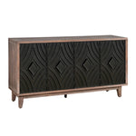 ZUN Mid Century Sideboard Buffet Cabinet with Solid Wood Legs 60" Kitchen Storage Cabinet Credenza with W1445P173038