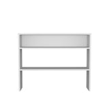 White Console Table with Open Storage B062P252154