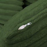 Living Room Compressed Chaise Lounge Foam Sofa bed, Fluffy Corduroy Upholstered Cloud Couch with W1413P298041