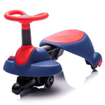 ZUN 6V Kids Ride On Electric Wiggle Car,Flashing & Shock absorbing PU Wheels For Effective Floor W1578P213378