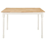 ZUN Natural and White Dining Table B062P145608