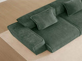 Armless Sofa Velvet-Green W3041P386600