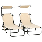 ZUN Folding Lounge Chairs / beach chair （Prohibited by WalMart） 37435835