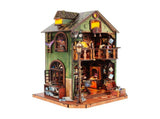 MUSIC PARK 3d wooden puzzle for adults Owl Library book nook with lights model kit dollhouse DIY 65522979
