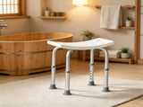 Shower Chair, Adjustable Height Shower Stool with Built-in Handles, Non-Slip Bath Bench Seat for 72542791