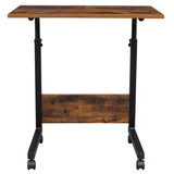 Rolling & Height adjustable P2 15MM Chipboard & Steel Side Table with Baffle 74177714