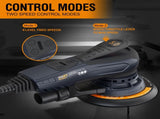 Electric 5mm Random Orbital Sander with Tool Case, Variable Speed Palm Sander with Brushless Motor, 82447359