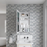 20'' W x 36'' H Surface Frameless Mirror Medicine Beveled Mirror Edges Bathroom Medicine W2287P251016