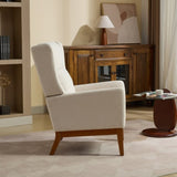 26.18" Wide Modern Accent Chair,Polyester Blend High Back Reading Chair ,Upholstered Armchair Club W1852P216108