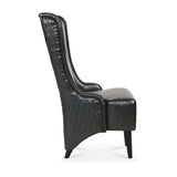 23.03" Wide Faux Leather High-Back Accent Chair, Comfy High Wingback Chair, Living Room Chair with W68057031