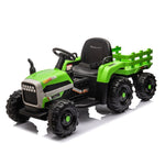 ZUN Ride on Tractor2.0 with Trailer,24V Battery Powered Electric Tractor Toy, 200w*2motor W1396P193865