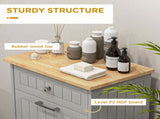 Kitchen Tilt Out Trash Bin Cabinet Free Standing Recycling Cabinet Trash Can Holder With Drawer, 23277241