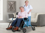 Practical Folding Rolling Walker Transport Wheelchair 05399623