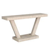 60 Inches Vintage Distressed Wood Entryway Bench with 2-Tier Solid Wood Veneer Storage Cabinet, W1445P287872