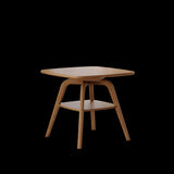 Modern Wooden Dining Table with Storage Shelf, Walnut Finish W3137P270470