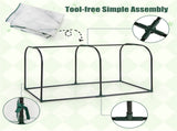 4-foot Mini Tunnel Greenhouse - White 65560734