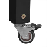 K&K 47 inch Kitchen Island with Extendable Dining Table, Rubber Wood Veneer Kitchen Table with N707P215327B