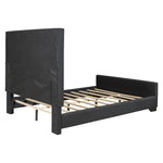 ZUN Queen Size Upholstered Bed ,Modern Upholstered Bed with Wooden Slats Support, No Box Spring Needed, WF321752AAB