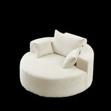 55'L Chenille Sponge single sofa,No Assembly Required,Fluffy Modern Sleeper Chair for Living room, W834P221027