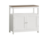 Modern Storage Cabinet with Double Doors, Free-Standing Bathroom Cabinet with Adjustable Shelf and 36406747